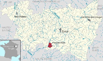  carte des vosges